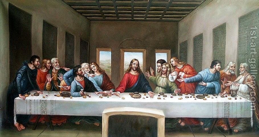 909x481 The Last Supper 1498 Leonardo Da Vinci Reproduction 1st Art Gallery - Who Painted The Last Supper Painting