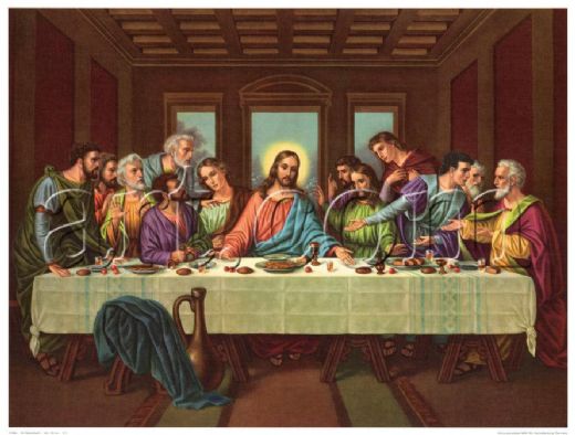 520x394 Leonardo Da Vinci Picture Of The Last Supper Ii Painting - Who Painted The Last Supper Painting