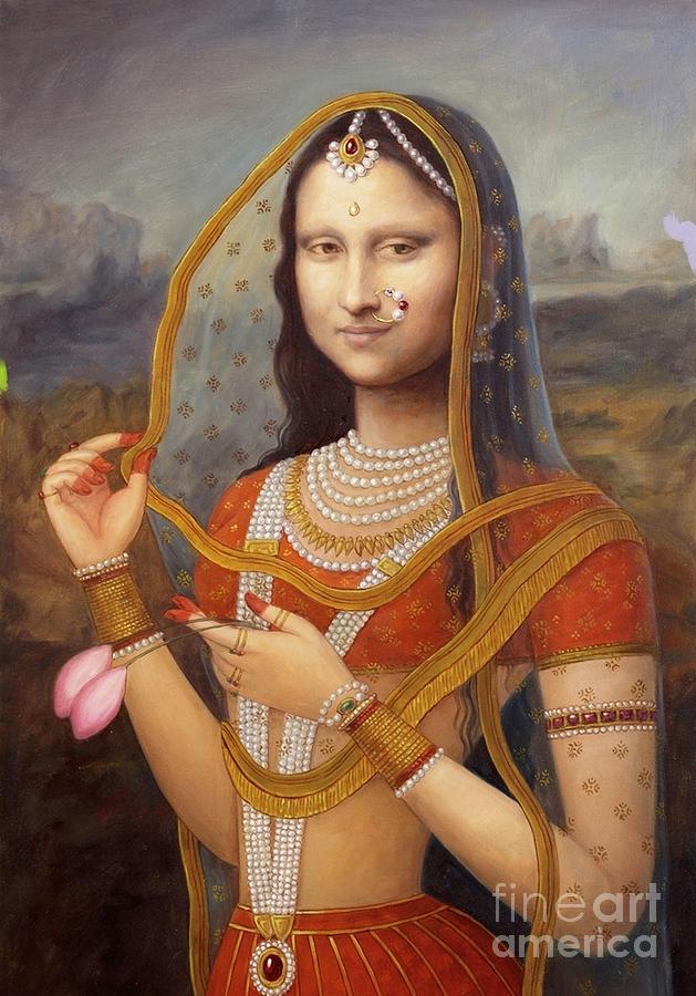 629x900 Indian Monalisa Painting By Richa M - Who Painting The Mona Lisa