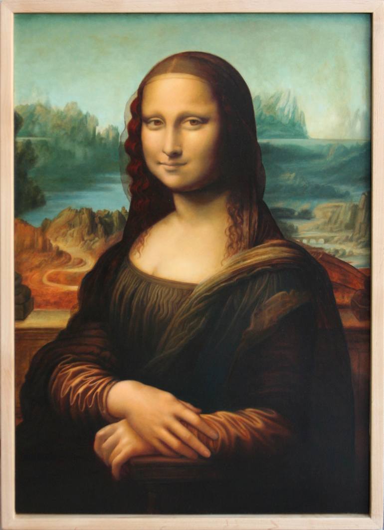 770x1063 Saatchi Art Mona Lisa Painting By Aleksander Balos - Who Painting The Mona Lisa