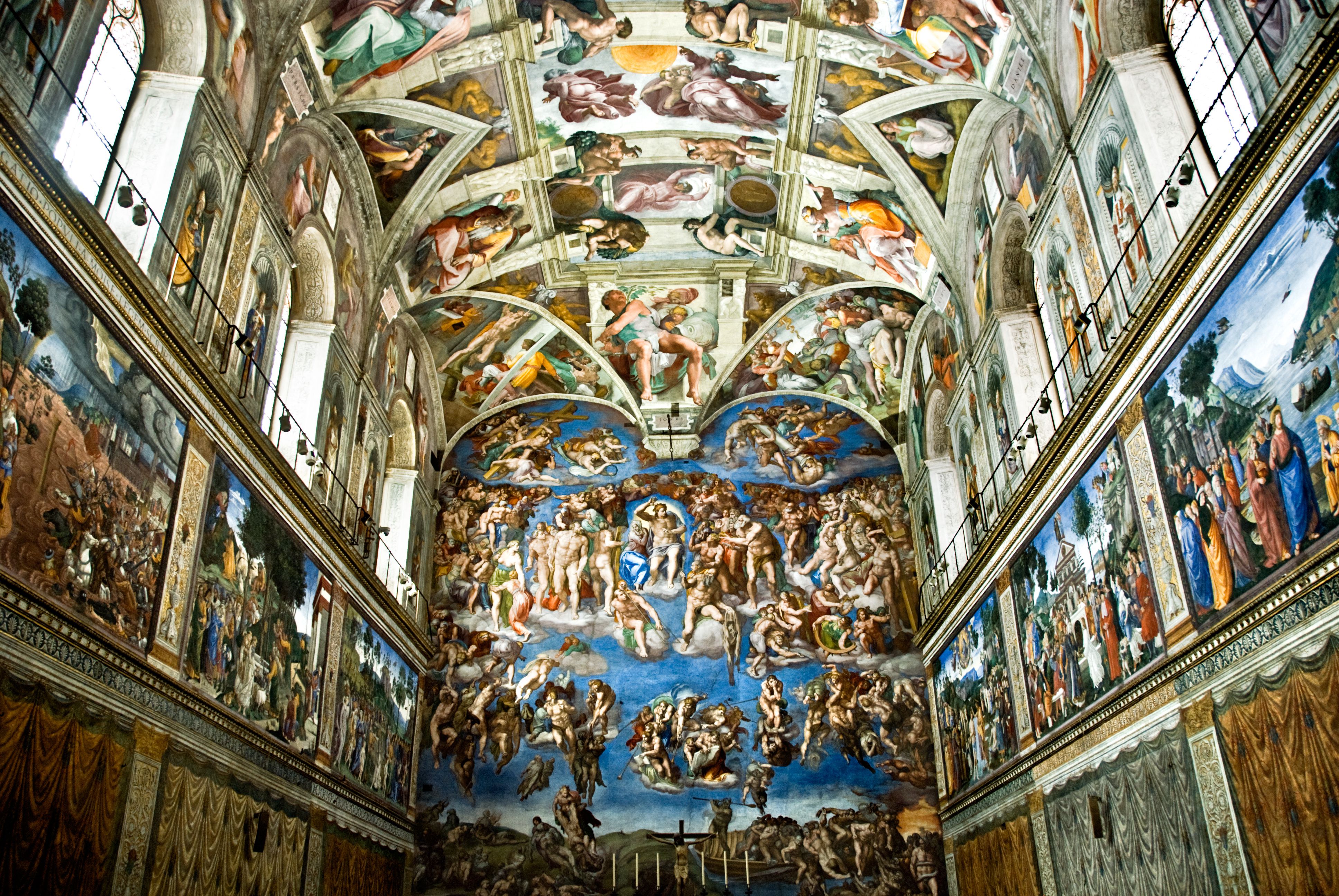 Who Painting The Sistine Chapel At Paintingvalley Com