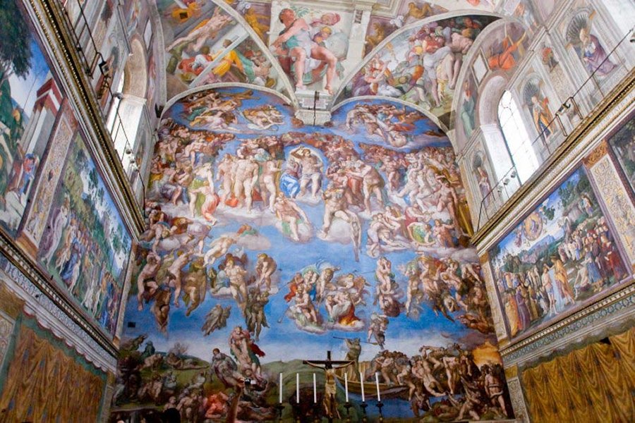 900x600 On This Day In History Ceiling Of The Sistine Chapel, Painted By - Who Painting The Sistine Chapel