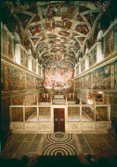 400x572 Sistine Chapel Michelangelo Paintings Howstuffworks - Who Painting The Sistine Chapel