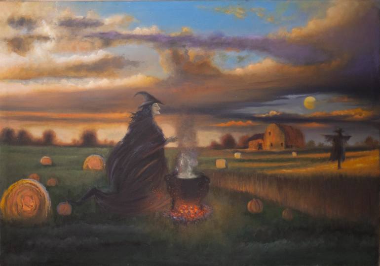 770x540 Saatchi Art Mabon (Wiccan Autumnal Equinox) Painting By David - Wiccan Painting