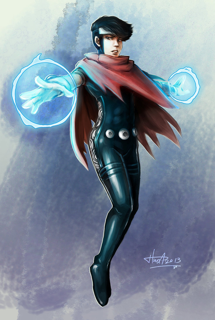 734x1089 Young Avengers - Wiccan Painting