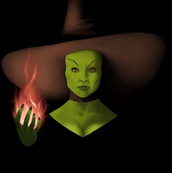 600x601 Wicked Witch! By Pgmb - Wicked Witch Painting