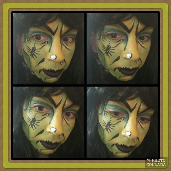 564x564 Wicked Witch Face Paint 6 Steps (With Pictures) - Wicked Witch Painting