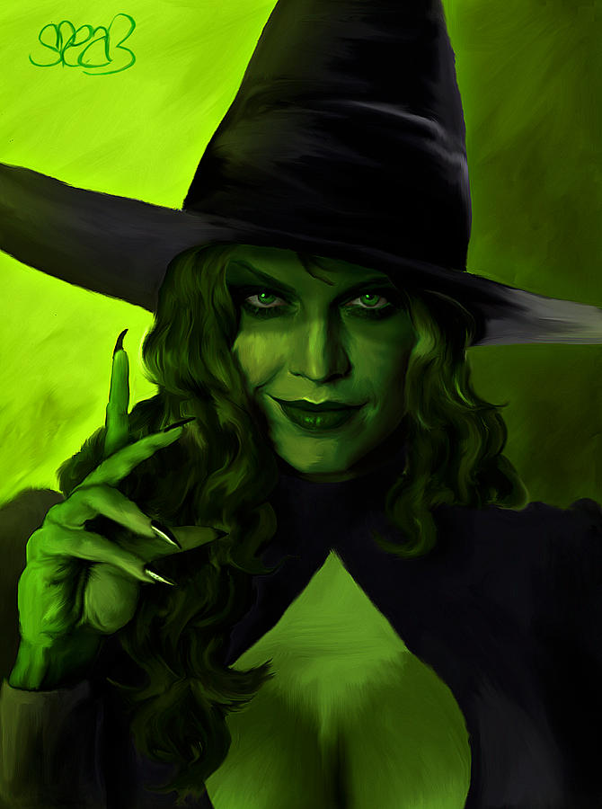 670x900 Wicked Witch Of The West Painting By Mark Spears - Wicked Witch Painting