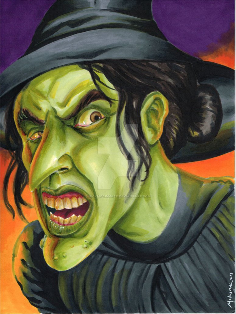 775x1031 Wicked Witch Of The West By Nickmockoviak - Wicked Witch Painting