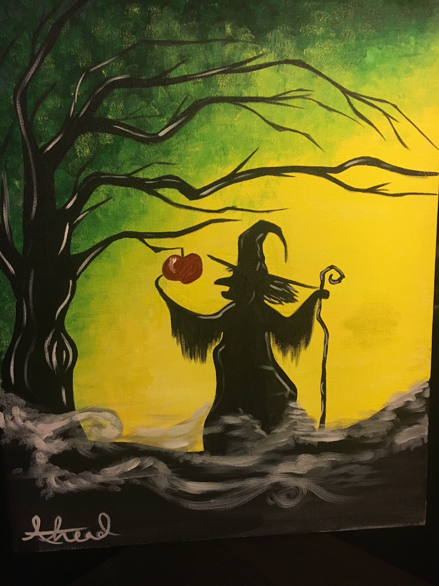 1512x2016 Wicked Witch The Wet Paintbrush - Wicked Witch Painting