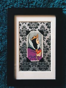 225x300 New Framed Snow White Evil Queen Card Art Vintage Disney Wicked - Wicked Witch Painting