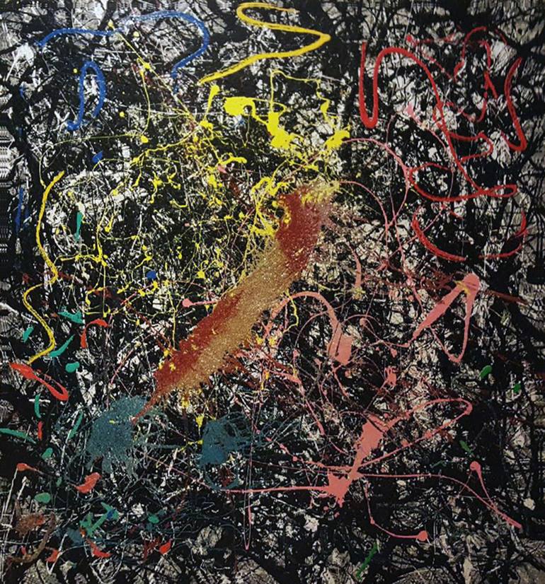 770x826 Saatchi Art World Wide Web Painting By Banning Lary - Wide Painting