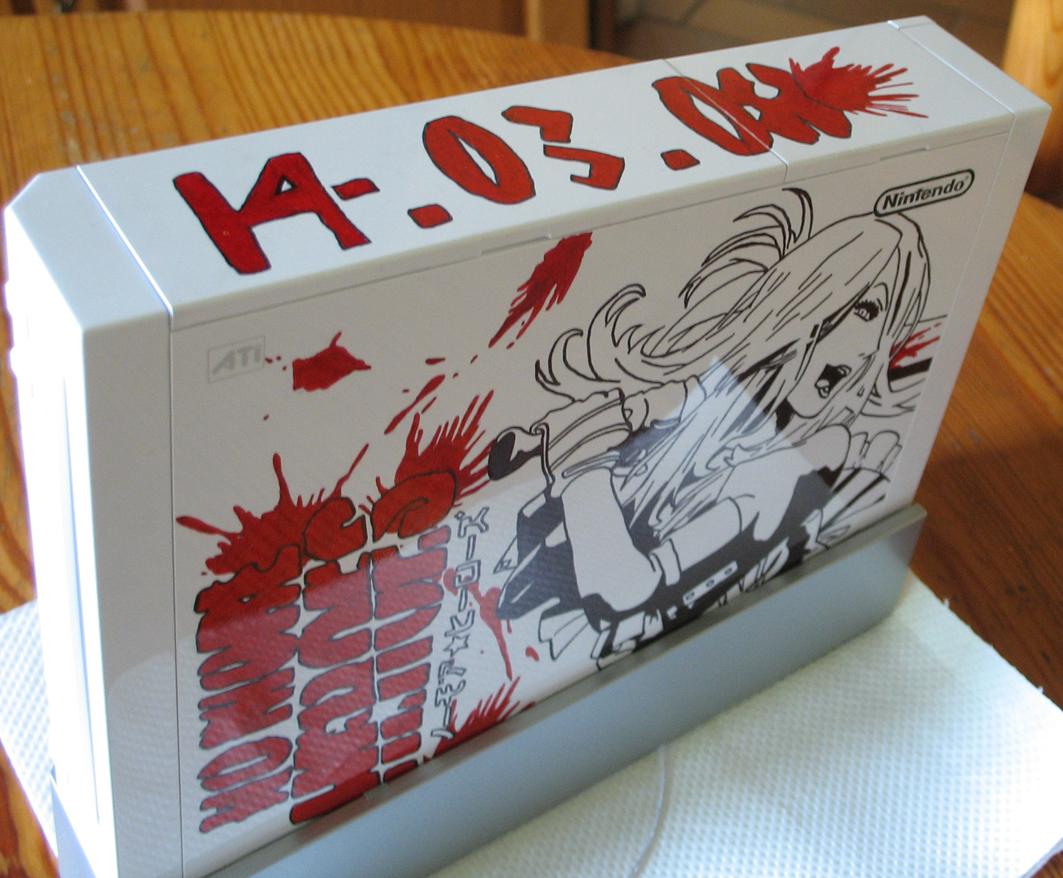 1063x878 My Custom Painted Wii! - Wii Painting