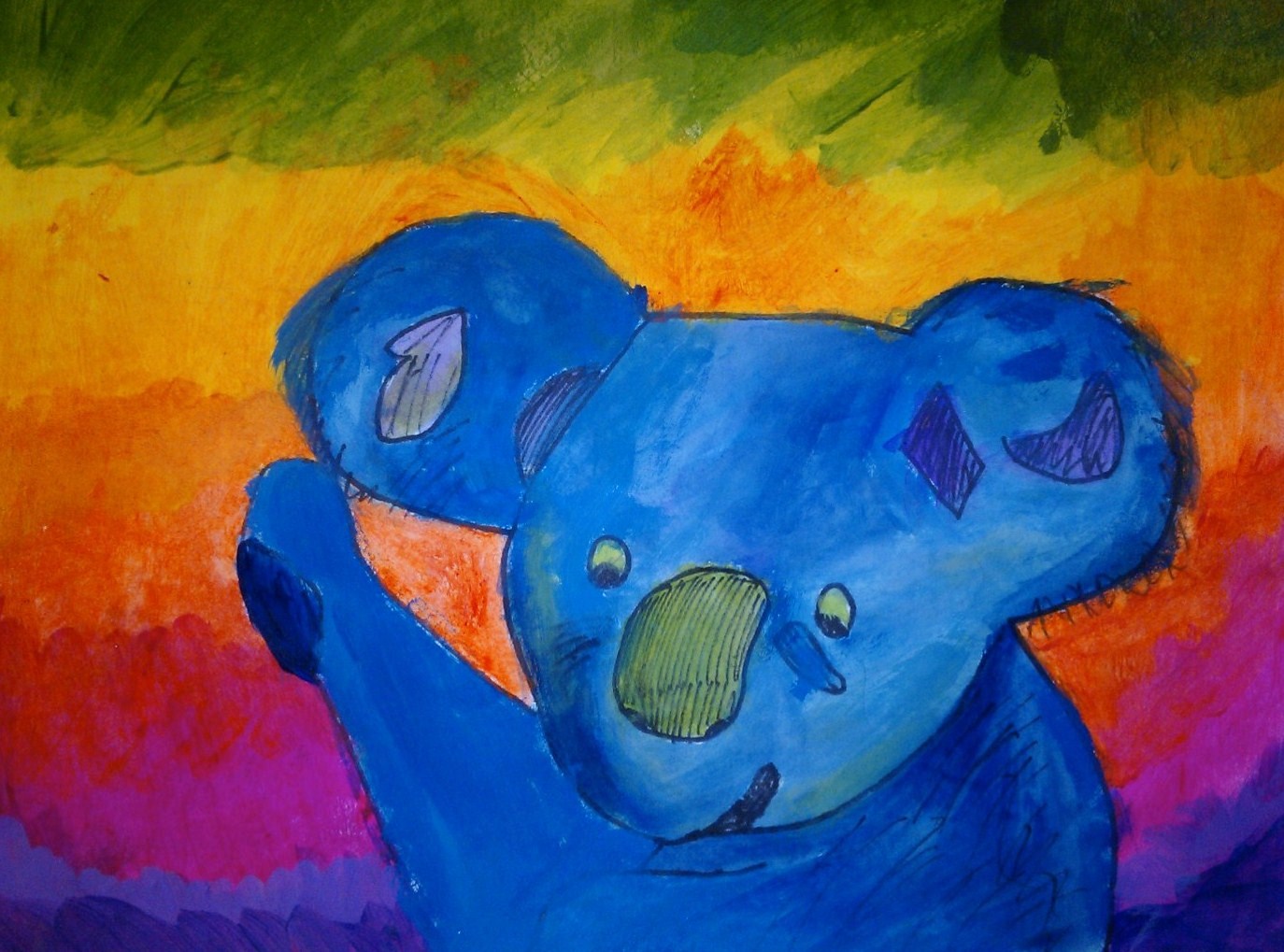1374x1019 Miss M's Art Room 6th Grade Wild Beast Fauvism Paintings - Wild Beasts Painting