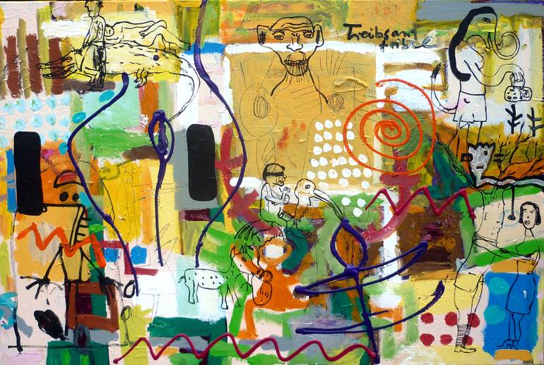 770x518 Saatchi Art Beasts Of The Southern Wild Painting By Nikolaus - Wild Beasts Painting