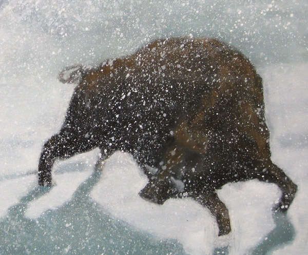 600x497 Super Animal Boar - Wild Hog Painting