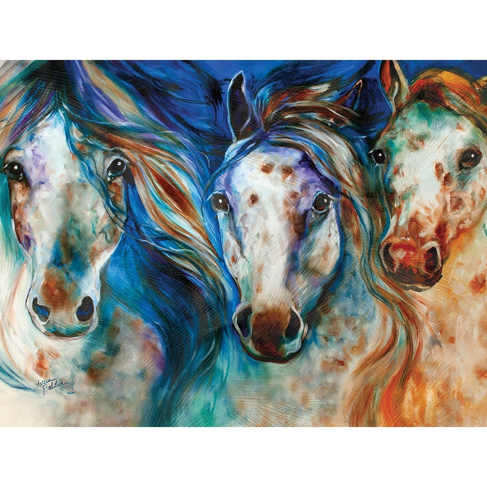 1000x1000 Displaying Gallery Of Abstract Horse Wall Art (View 8 Of 20 Photos) - Wild Horse Painting Canvas