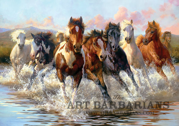 750x529 Wildlife Art Prints Plus Original Paintings With A Wide Selection - Wild Horse Painting Canvas
