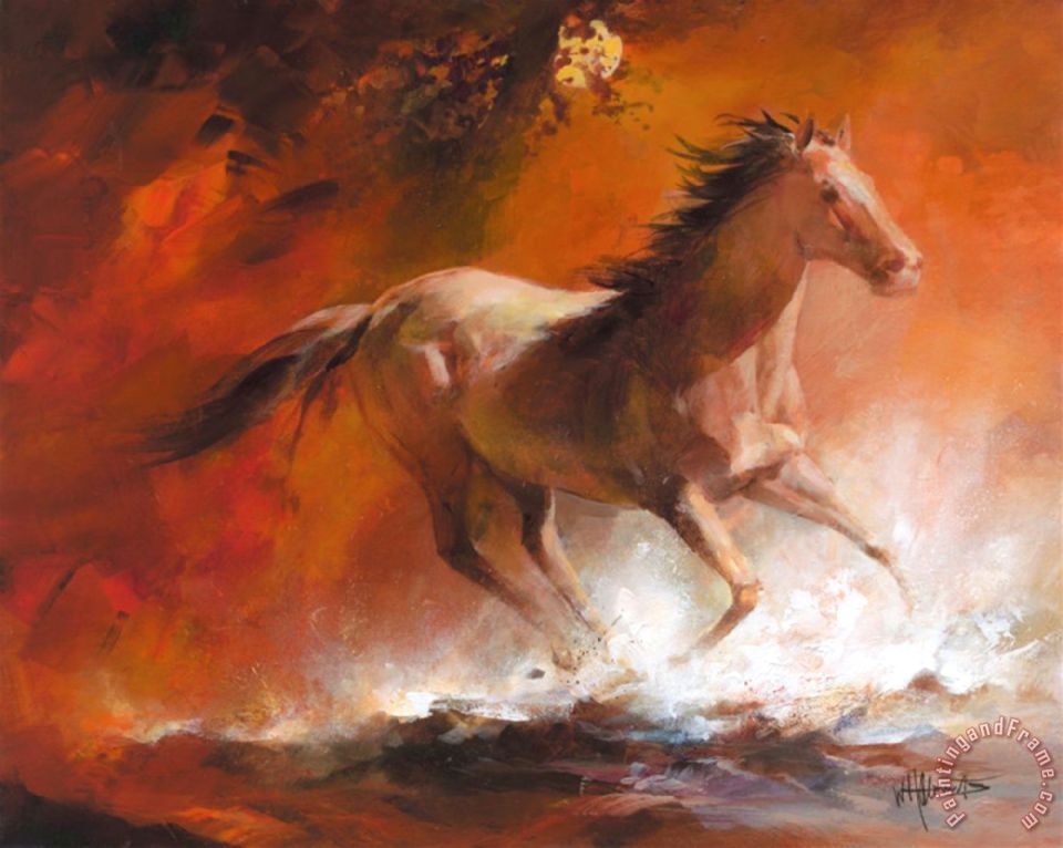 960x766 Willem Haenraets Wild Horses I Painting - Wild Horses Painting