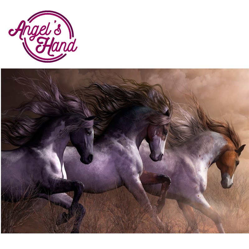 Wild Horses Running Painting