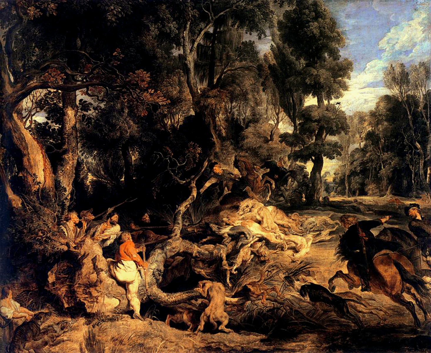 1466x1200 Filerubens Wild Boar Hunt.jpg - Wild Hunt Painting