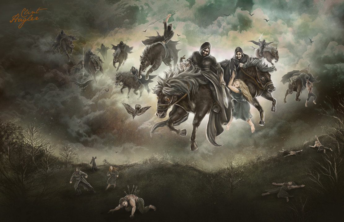 1111x719 Image - Wild Hunt Painting