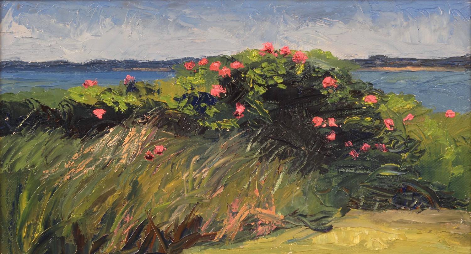1500x811 Nelson H. White - Wild Rose Painting