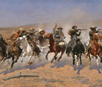 200x171 Frederic Remington Painter Of American Cowboy Wild West - Wild West Painting