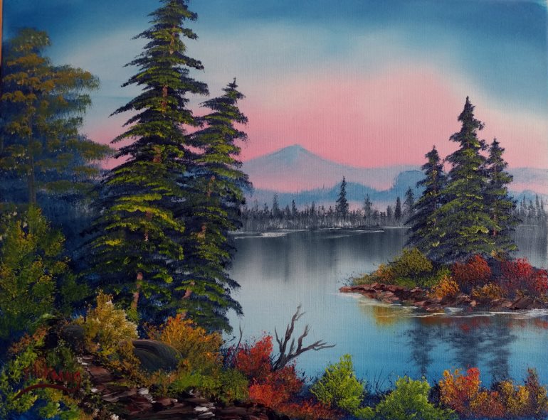 770x591 Island In The Wilderness - Wilderness Painting