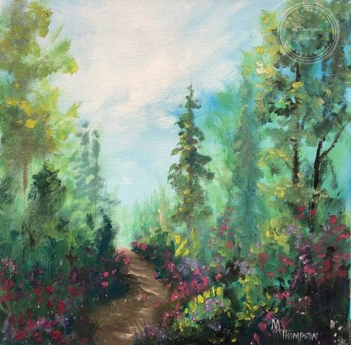 500x491 Wilderness Pathway M.thompson Studio - Wilderness Painting