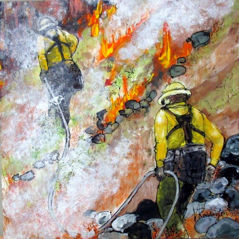 768x768 In Leavenworth The Art Of Wildfire Methow Arts - Wildfire Painting