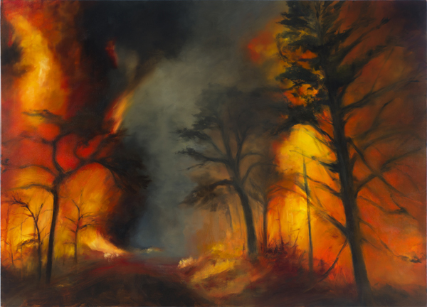 600x432 Karen Marston Visual Artist, Painter Living And Working - Wildfire Painting