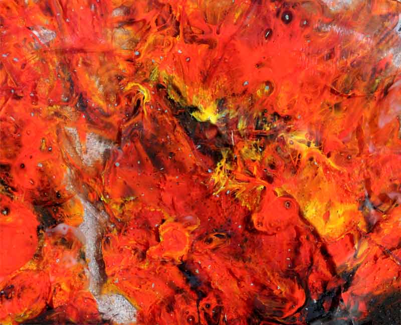 800x648 New Paintings Wildfire Glass Art The Art Of Joy Alyssa Day - Wildfire Painting