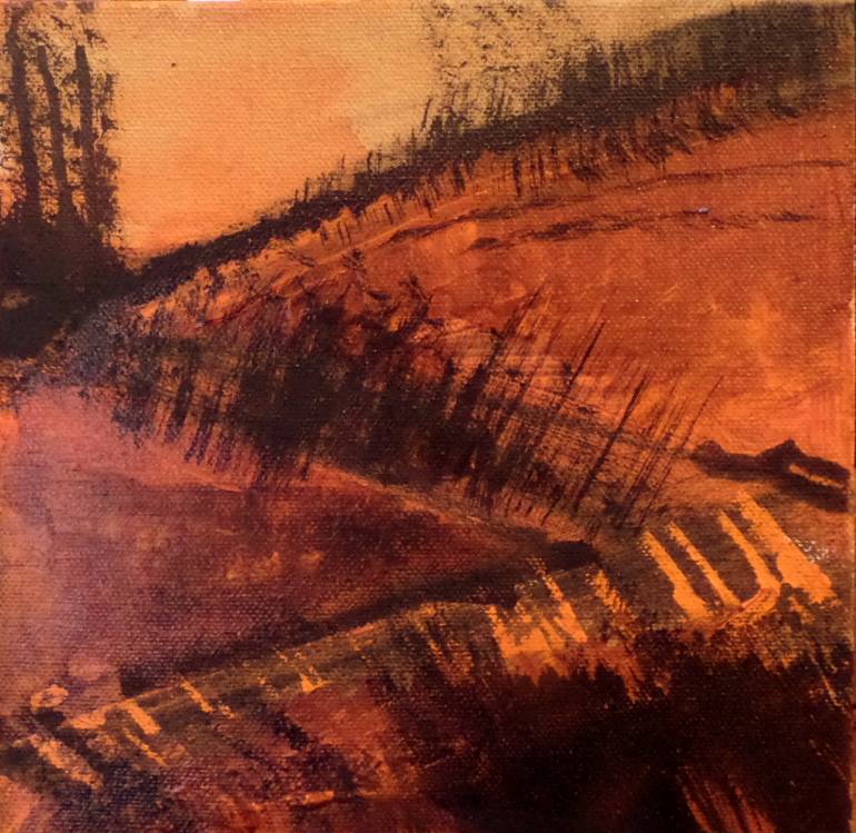 770x749 Saatchi Art Wildfire Painting By A K Dayton - Wildfire Painting