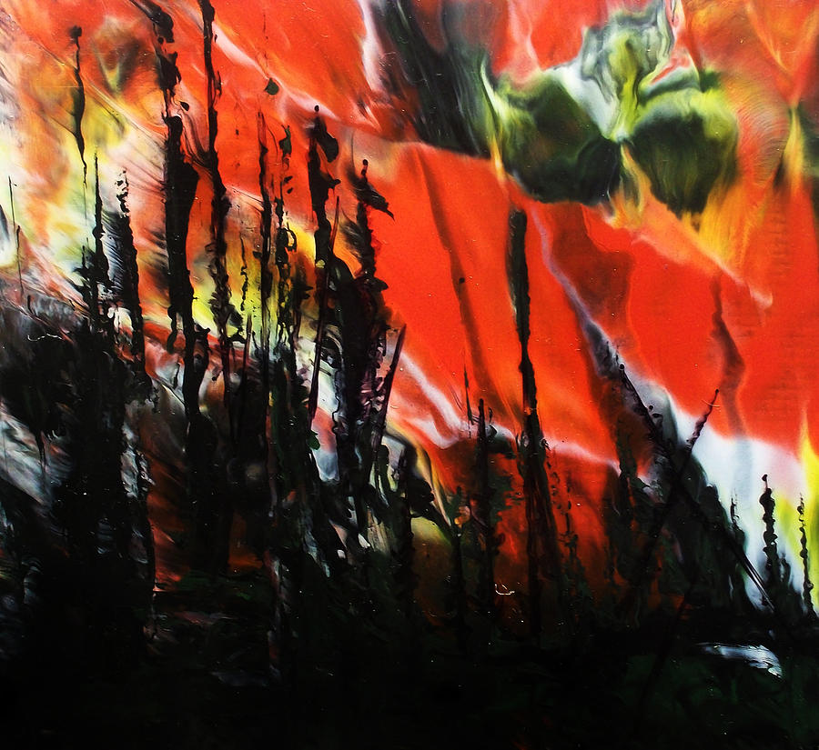 900x825 Wildfire 1 Painting By Chad Rice - Wildfire Painting