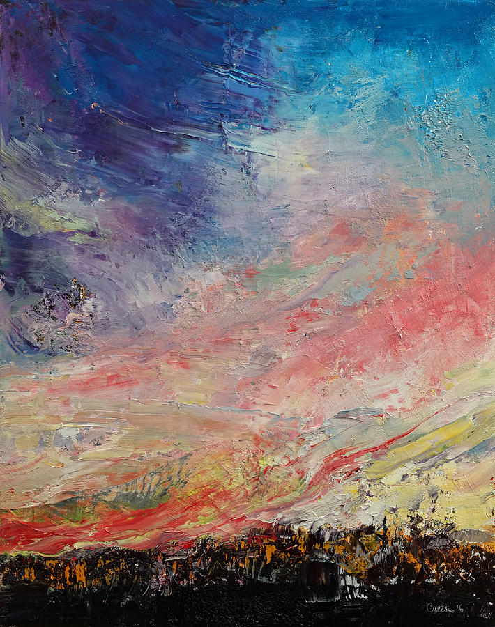 710x900 Wildfire Painting By Michael Creese - Wildfire Painting