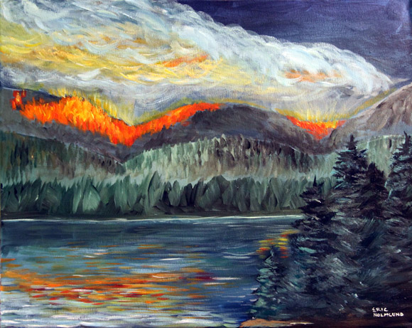 580x461 Eric Holmlund Wildfire - Wildfire Painting