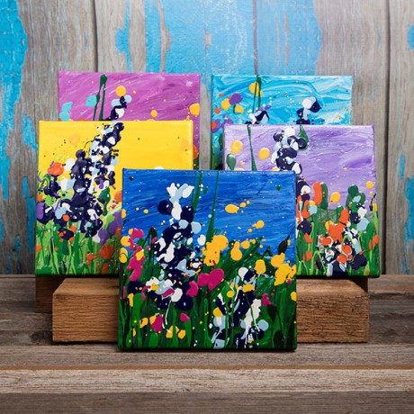 460x460 6x6 Wildflower Paintings - Wildflower Painting