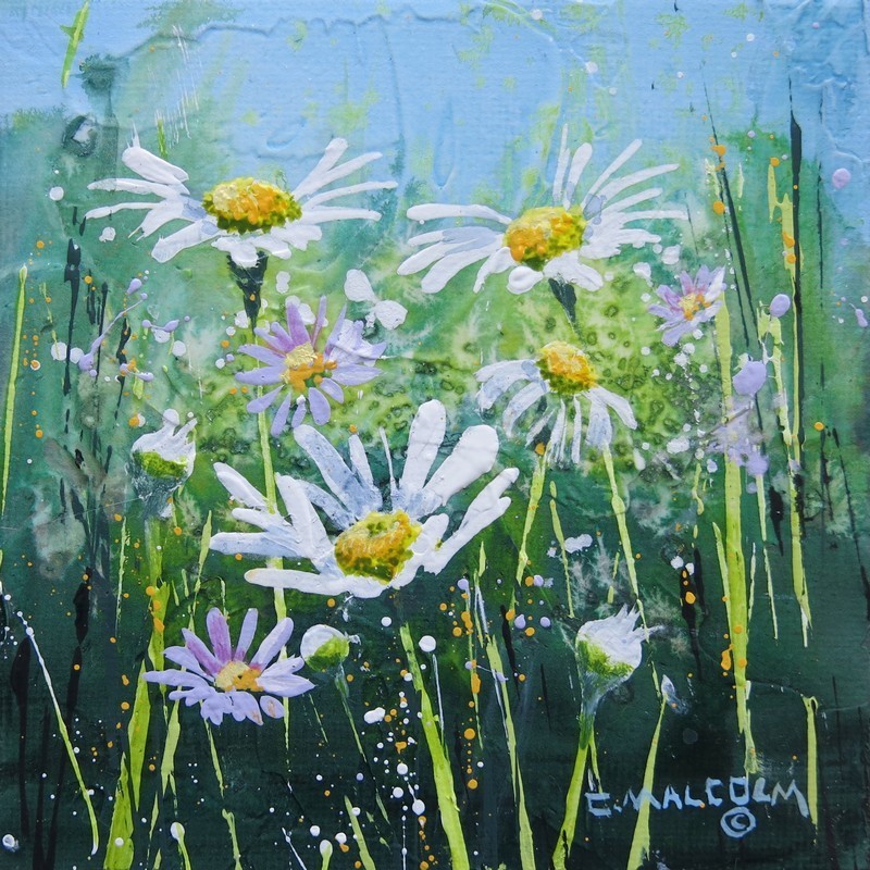 800x800 Evolution Of A Carole Malcolm Behind - Wildflower Painting