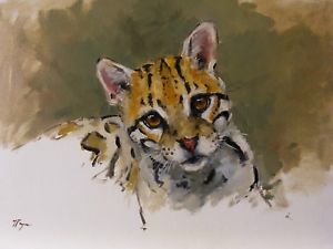 300x225 Original Animal Oil Painting - Wildlife Oil Painting