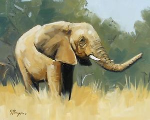 300x241 Original Oil Painting Realism Wildlife Art - Wildlife Oil Painting