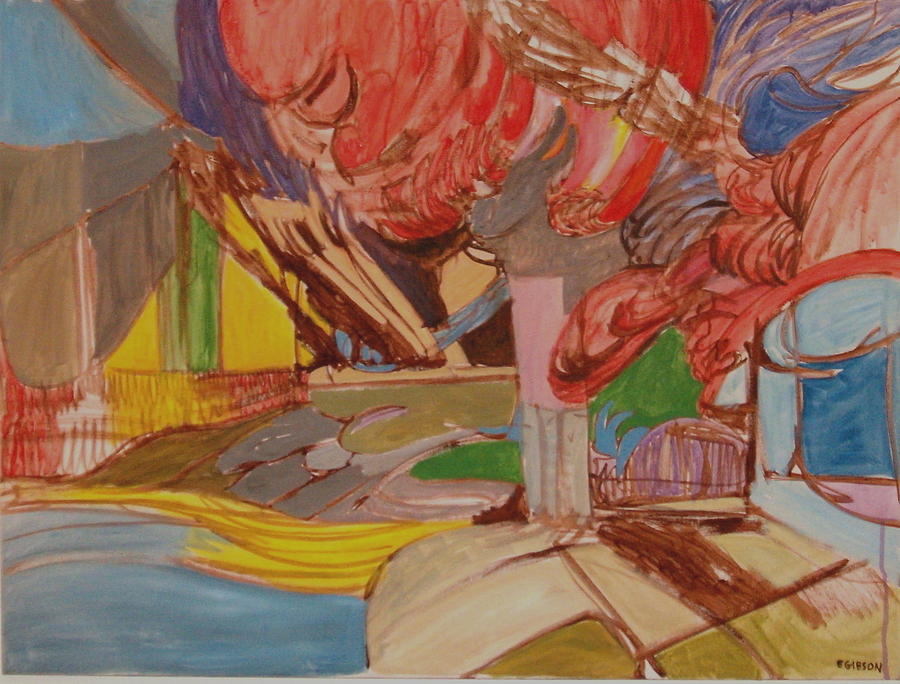 900x684 Space Wildness Painting By Emily Gibson - Wildness Painting