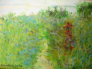 300x225 Weeds And Wildness Painting By Edward Burbidge - Wildness Painting