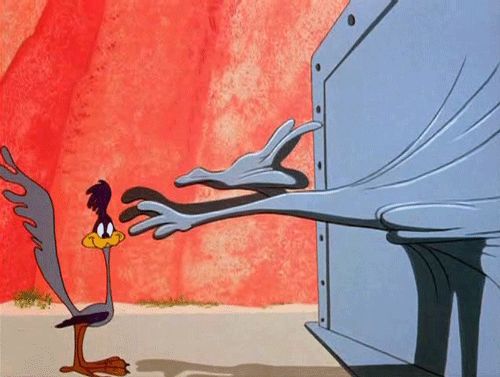 500x377 Wile E Coyote Animation Gif - Wile E Coyote Painting