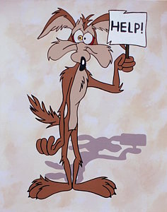 236x300 Wile E. Coyote Art Fine Art America - Wile E Coyote Painting