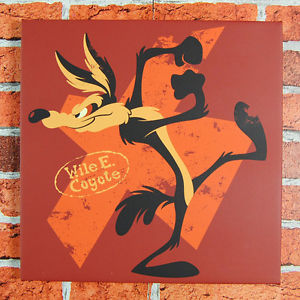 300x300 Wile E. Coyote Canvas Art Print. Villian Looney Tunes Cartoon - Wile E Coyote Painting