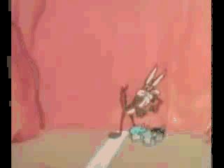 320x240 Ya'Ll Remember When Wile E. Coyote Would Paint Fake Tunnels - Wile E Coyote Painting