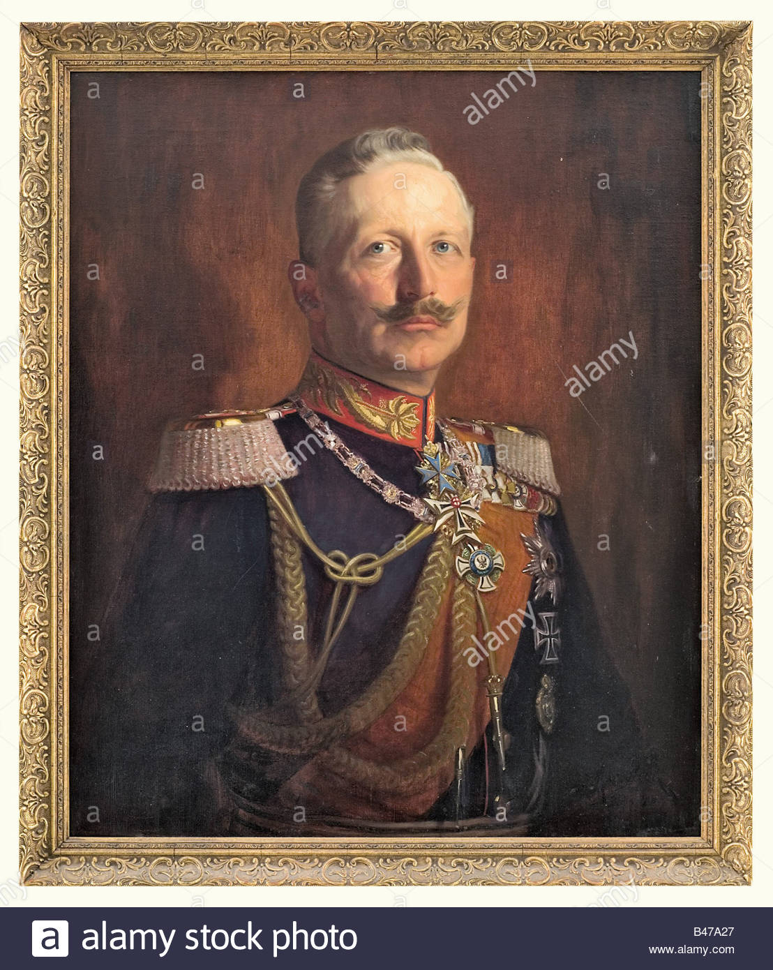 1108x1390 Max Fleck (Born 1870), A Portrait Of Kaiser Wilhelm Ii, Dated 1916 - Wilhelm Ii Painting