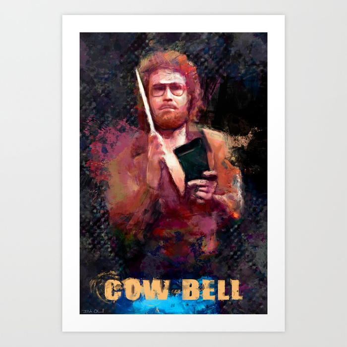 700x700 More Cowbell - Will Ferrell Painting