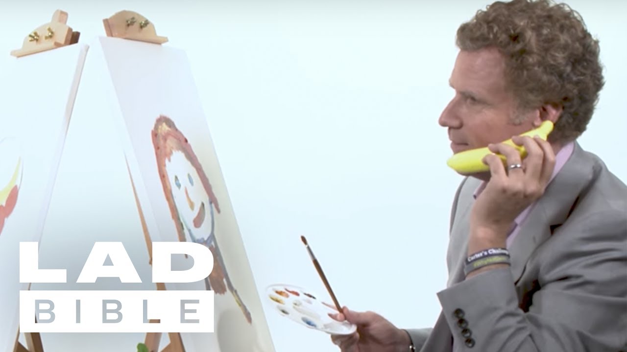 1280x720 Will Ferrell And Amy Poehler - Will Ferrell Painting